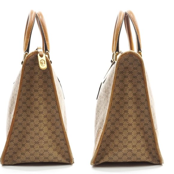 Auth Gucci Micro Gg Hand Bag Brown #15988V12 - Picture 14 of 14